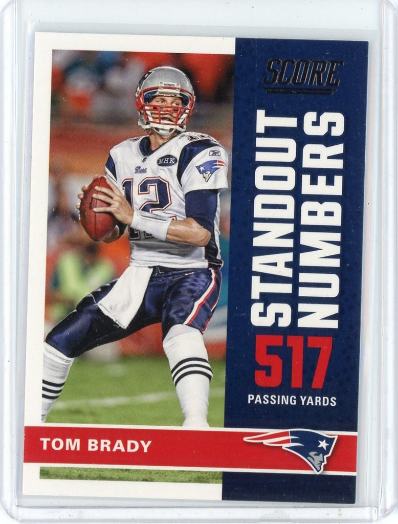 2017 Panini Score NFL Tom Brady Standout Numbers Card #5
