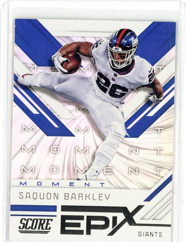 2019 Panini Score NFL Saquon Barkley Epix Card #EM-8