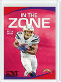 2020 Panini Score NFL Austin Ekeler In the Zone Card #IZ-AE