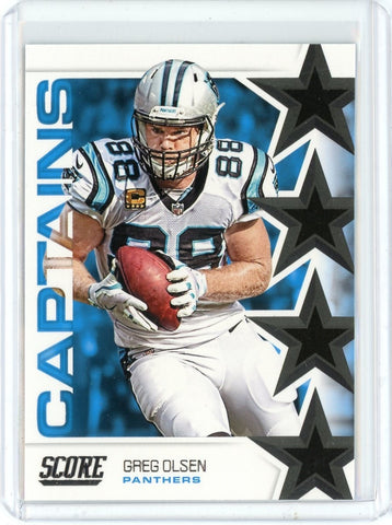 2019 Panini Score NFL Greg Olsen Captains Card #C-6