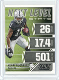 2021 Panini Score NFL Henry Ruggs II Next Level Stats Card #NL25