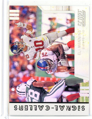 2019 Panini Score NFL Eli Manning Signal Callers Card #SC-30