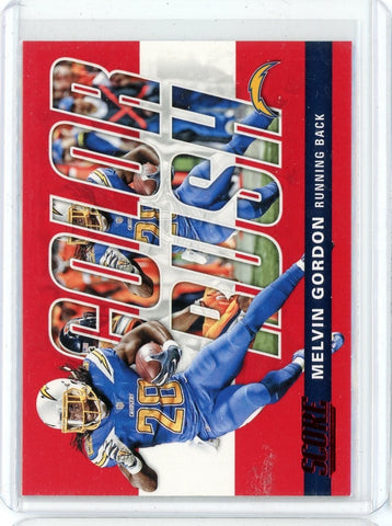 2017 Panini Score NFL Melvin Gordon Color Rush Red Card #5