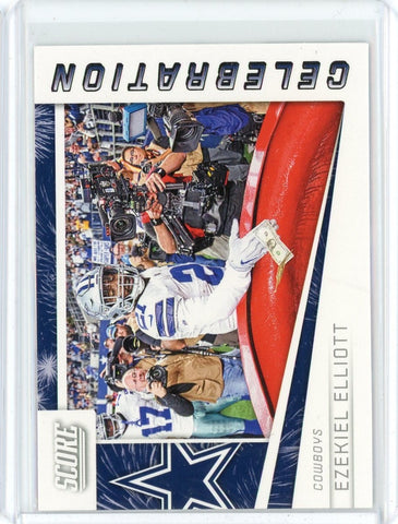 2019 Panini Score NFL Ezekiel Elliott Celebration Card #C-2