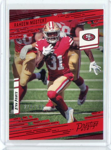 2021 Panini Prestige NFL Raheem Motert Xtra Points Card #148 /299