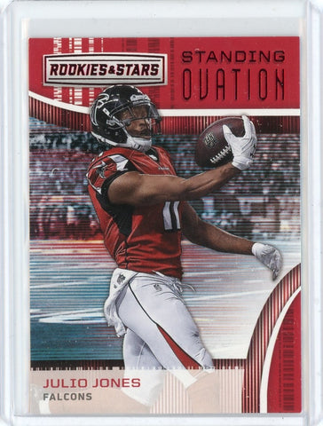 2018 Panini Rookies & Stars NFL Julio Jones Standing Ovation Card #S-7