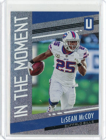 2019 Panini Unparalleled NFL Lesean McCoy In the Moment Card #ITM-LM