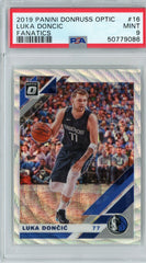 2019-20 Panini Donruss Optic Luka Doncic Fanatics Prizm Card #16 PSA 9 MINT