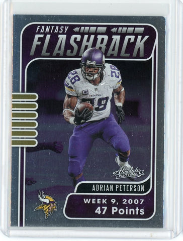 2020 Panini Absolute Football NFL Adrian Peterson Fantasy Flashback Card #FF-AP