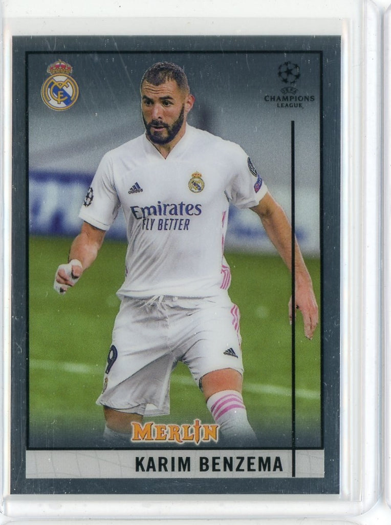 2021 Topps Merlin Soccer Karim Benzema Real Madrid Card #51