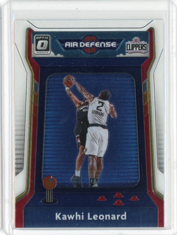 2020-21 Panini Donruss Optic Basketball Kawhi Leonard Air Defense Card #4