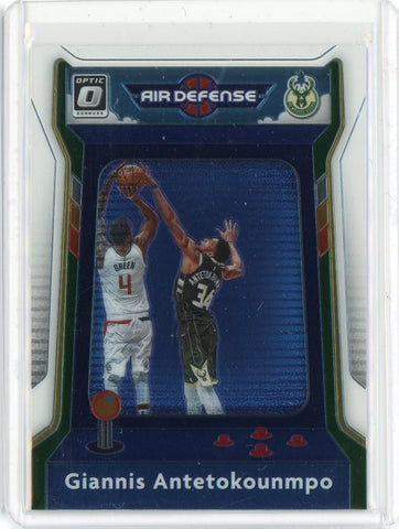 2020-21 Panini Donruss Optic Basketball Giannis Antetokounmpo Air Defense Card #1