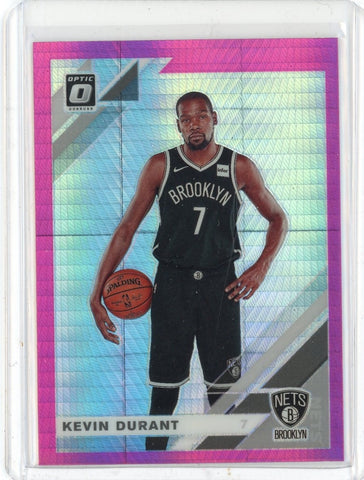 2019-20 Panini Donruss Optic Basketball Kevin Durant Hyper Pink Prizm Card #112