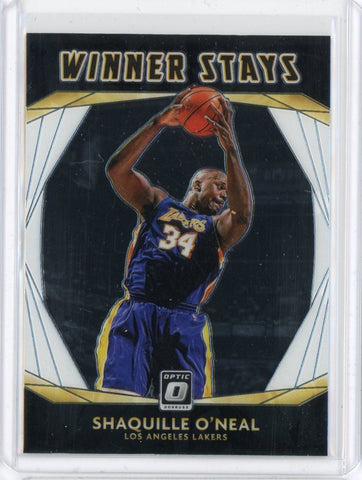 2020-21 Panini Donruss Optic Basketball Shaquille O'Neal Winner Stays Card #1