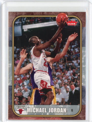 2007-08 Fleer Basketball Michael Jordan Card #13