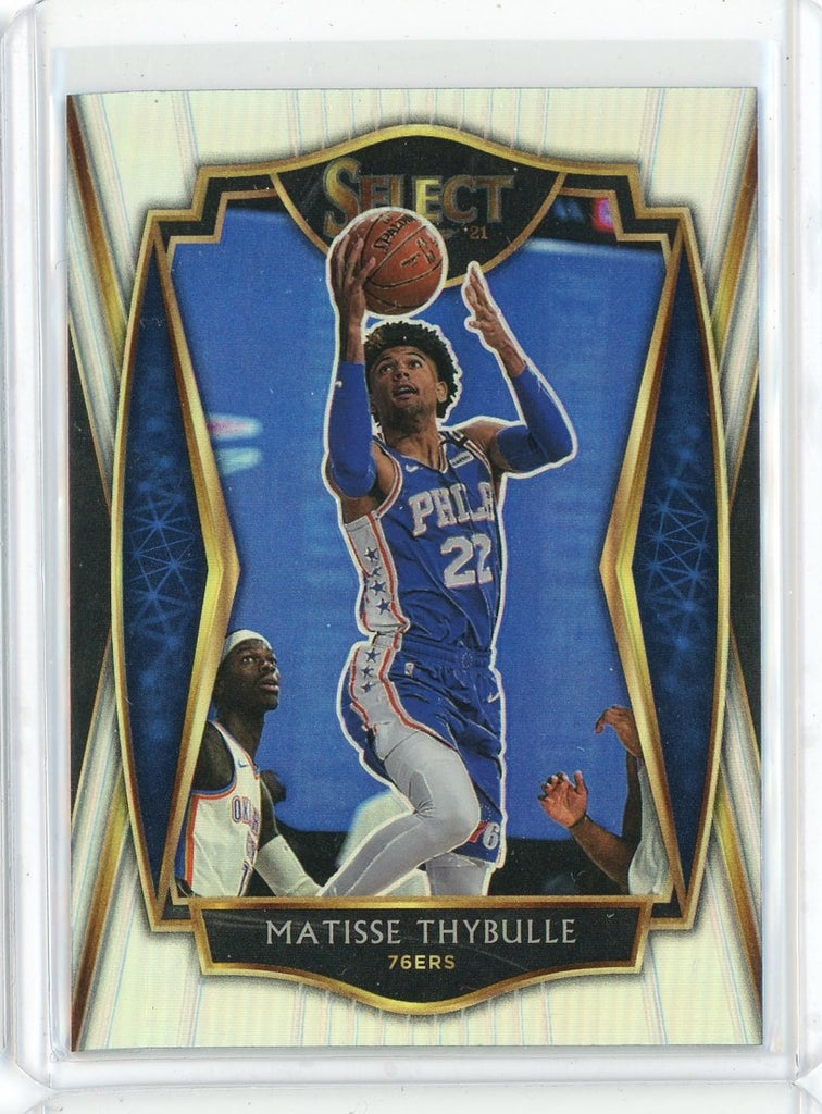 2020-21 Panini Select Basketball Matisse Thybulle Premier Level Silver Prizm Card #139