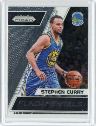 2017-18 Panini Prizm Basketball Stephen Curry Fundamentals Card #16