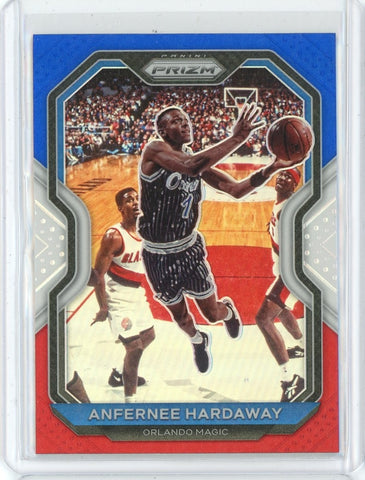 2020-21 Panini Prizm Basketball Anfernee Hardaway Red White Blue Prizm Card #120
