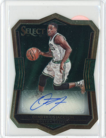 2016-17 Panini Select Basketball Demetrius Jackson Auto Card #39 /199