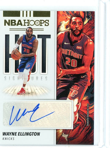 2019-20 Panini Hoops Basketball Wayne Ellington Hot Signatures Auto Card #HS-WEL