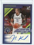 2019-20 Panini Donruss Basketball Naz Reid Signature Series Auto Card #SS-NZR