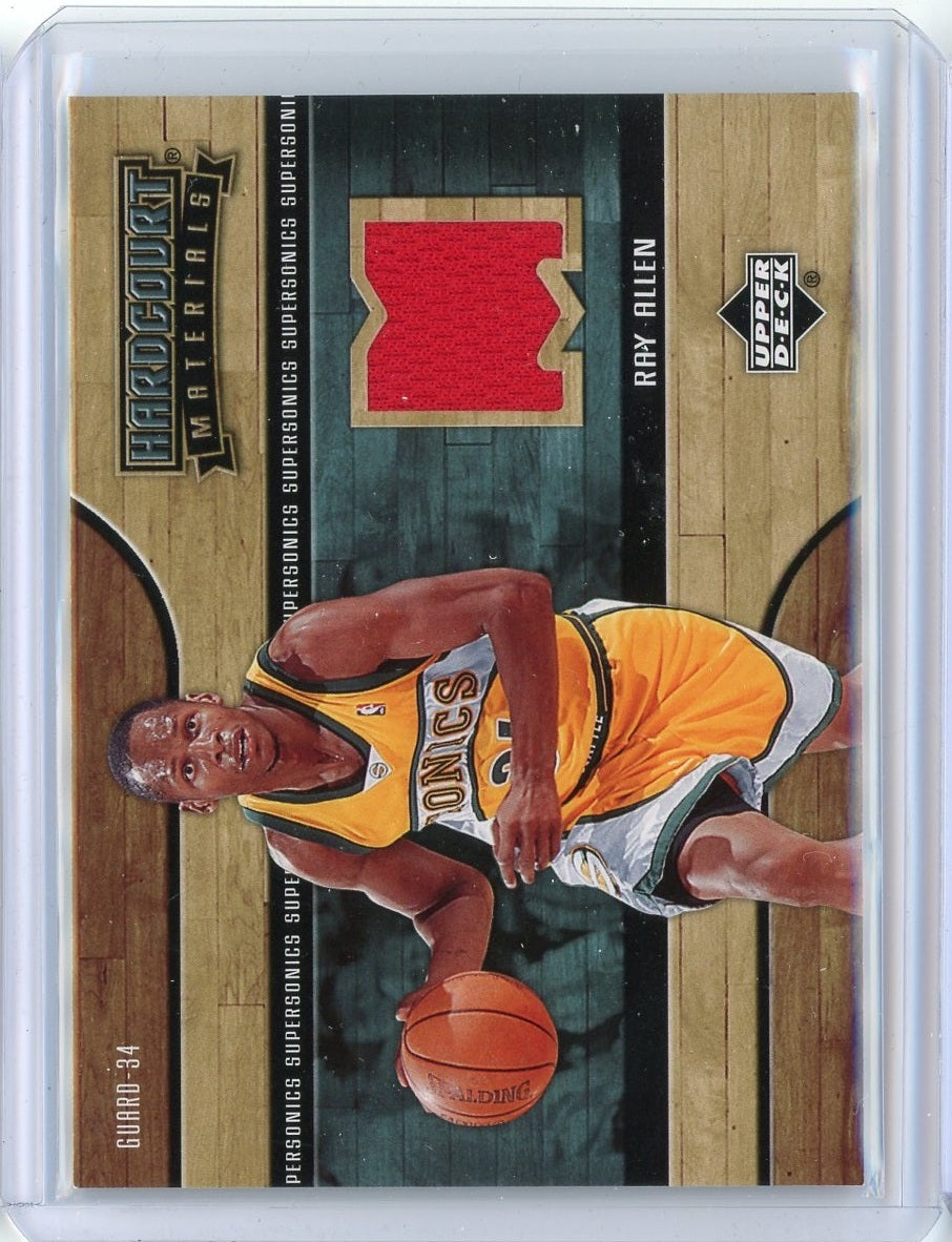 2006-07 Upper Deck Basketball Ray Allen Hardcourt Materials Patch Card #HM-RA