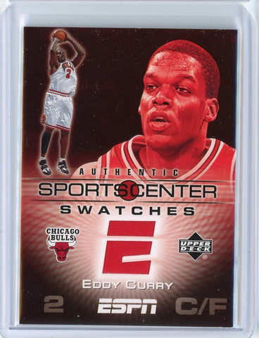 2005-06 Upper Deck Basketball Eddy Curry Sportscenter Swatches Patch Card #SCS.EC