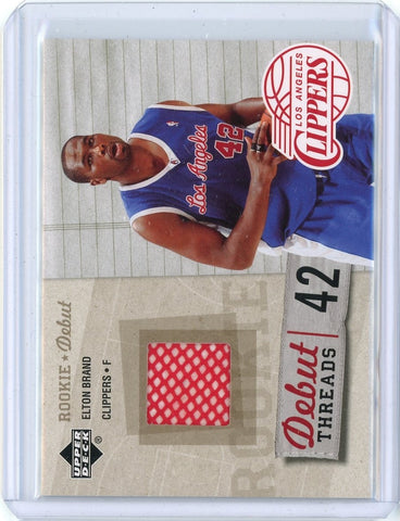 2005-06 Upper Deck Basketball Elton Brand Patch Card #DT-EB