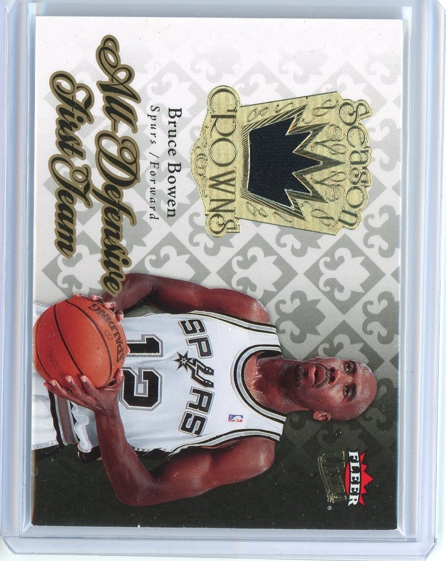 2007-08 Fleer Ultra Basketball Bruce Bowen Crowns Patch Card #SC-23