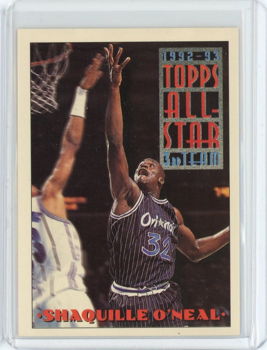 1993-94 Topps Basketball Shaquille O'Neal All Star Team Card #134