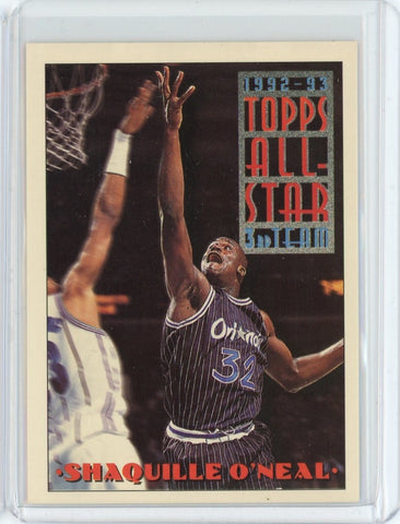 1993-94 Topps Basketball Shaquille O'Neal All Star Team Card #134