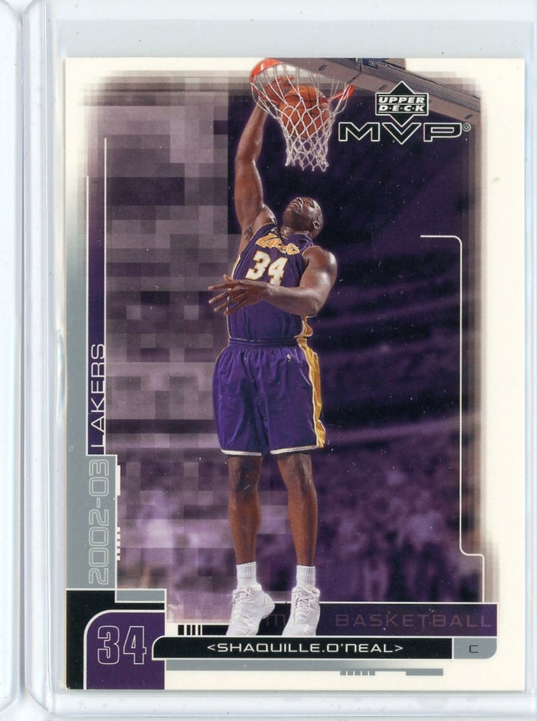 2001-02 Upper Deck MVP Basketball Shaquille O'Neal Card #80