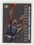 1993-94 Upper Deck Basketball Shaquille O'Neal Season Leaders Card #177