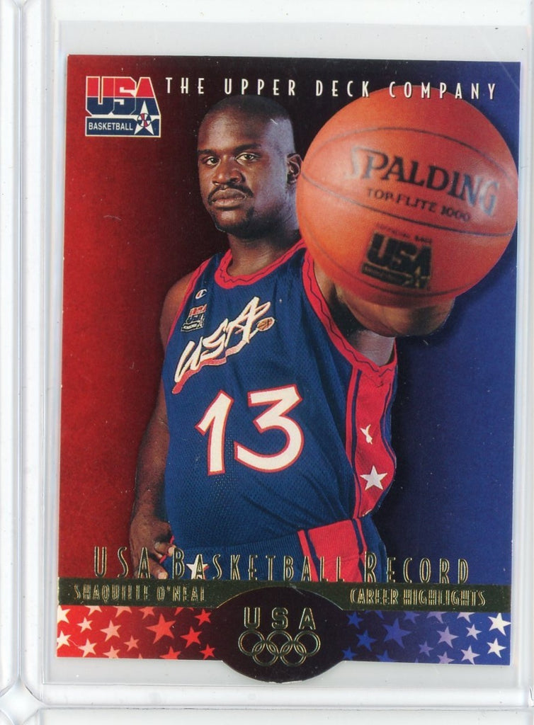 1995-96 Upper Deck Basketball Shaquille O'Neal USA Card #4