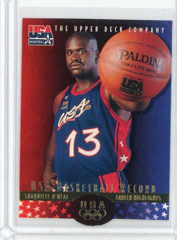 1995-96 Upper Deck Basketball Shaquille O'Neal USA Card #4