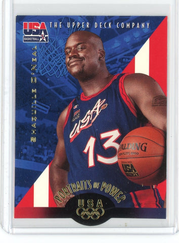 1995-96 Upper Deck Basketball Shaquille O'Neal USA Card #53