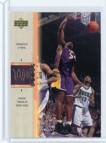 2001-02 Upper Deck Glass Basketball Shaquille O'Neal Card #C2