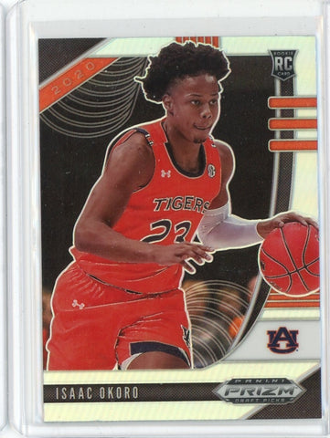 2020-21 Panini Prizm Draft Picks Basketball Isaac Okoro Silver Prizm RC Card #4