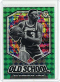 2019-20 Panini Mosaic Basketball Wilt Chamberlain Old School Green Prizm Card #18