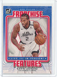 2020-21 Panini Donruss Basketball Kawhi Leonard Franchise Features Card #13