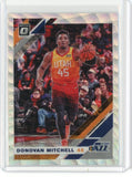 2019-20 Panini Donruss Optic Basketball Donovon Mitchell Fanatics Silver Prizm Card #59