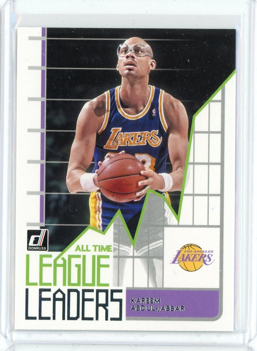 2020-21 Panini Donruss Basketball Kareem Abdul-Jabaar League Leaders Card #1