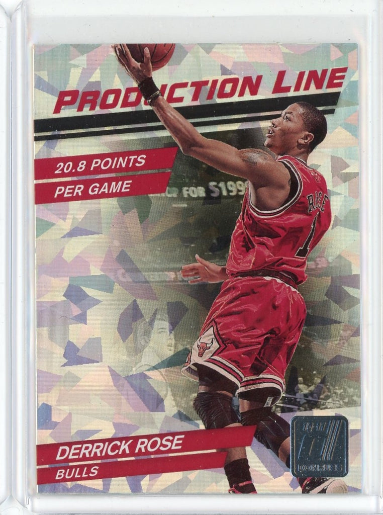 2010-11 Panini Donruss Basketball Derrick Rose Production Line Card #14