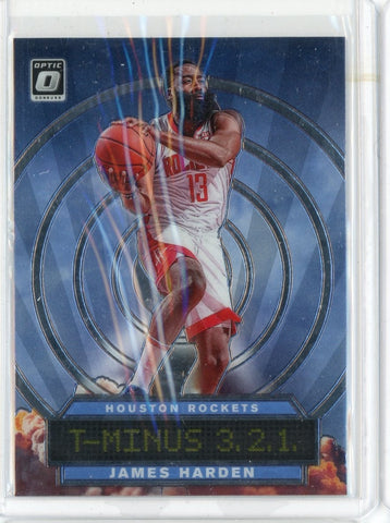 2019-20 Panini Donruss Optic Basketball James Harden T-Minus 3 2 1 Card #4