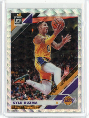 2019-20 Panini Donruss Optic Basketball Kyle Kuzma Fanatics Silver Prizm Card #80