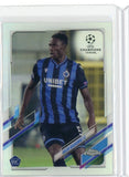 2021 Topps Chrome Soccer UEFA Odilon Kossounou Refractor RC Card #11