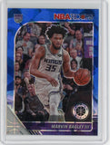 2019-20 Panini NBA Hoops Premium Basketball Marvin Bagley III Blue Cracked Ice Prizm Card #166