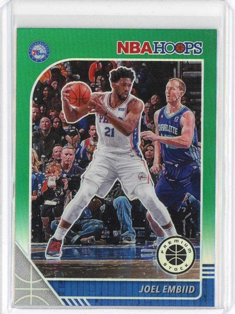 2019-20 Panini NBA Hoops Basketball Joel Embid Green Prizm Card #145