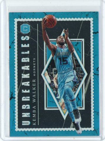 2020-21 Panini Cornerstones Basketball Kemba Walker Unbreakables Card #10