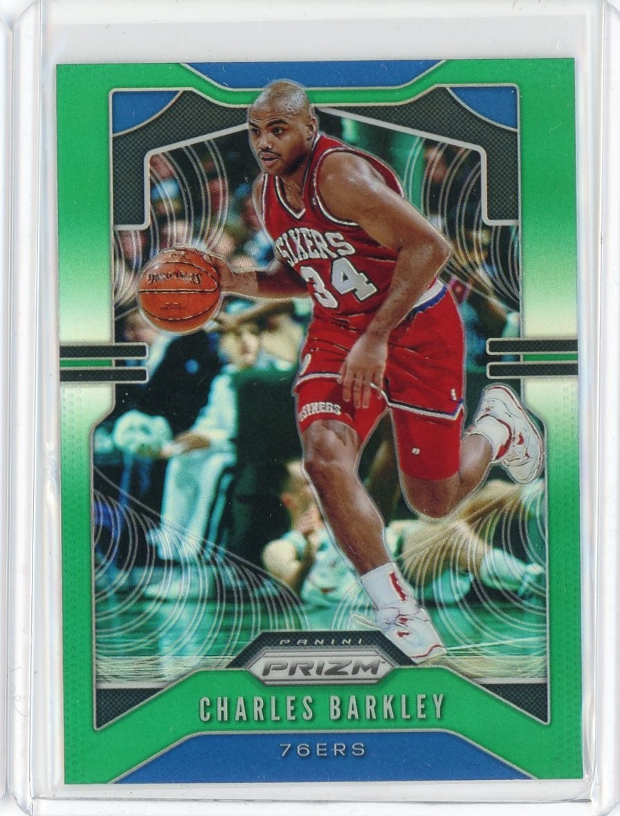 2019-20 Panini Prizm Basketball Charles Barkley Green Prizm Card #2